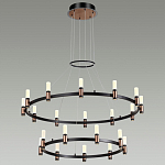 Люстра подвесная с двумя круглыми ярусами и цилиндрическими плафонами Arnaut Light варинант исполнения - 3 | Loft Concept в Воронеже