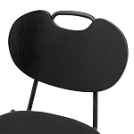 Стул с мягким сиденьем черный Stool Loft Black варинант исполнения - 6 | Loft Concept в Воронеже