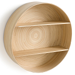 Полка настенная из бамбука Zenara варинант исполнения - 3 | Loft Concept в Воронеже