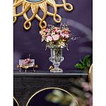 Чаша из прозрачного стекла на бронзовых ножках в виде стрекоз Eden Garden варинант исполнения - 3 | Loft Concept в Воронеже