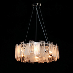 Люстра круглая с подвесными прямоугольными пластинами из стекла Glacier Panels варинант исполнения - 3 | Loft Concept в Воронеже