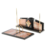 Настольный письменный набор из розового мрамора Marble Accessory варинант исполнения - 2 | Loft Concept в Воронеже
