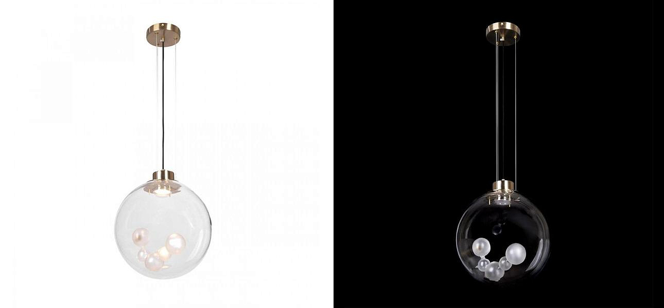 Подвесной светильник Lamps Inside Bubbles bottom round Подвесной светильник Lamps Inside Bubbles bottom round - Loft-Concept в Воронеже