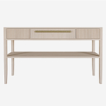 Дизайнерская Консоль с полкой и ящиком Primo Светлый дуб варинант исполнения - 7 | Loft Concept в Воронеже