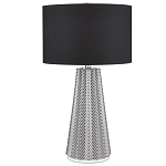 Настольная лампа с черно-белым узором Wavy Stripes варинант исполнения - 2 | Loft Concept в Воронеже