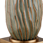 Настольная лампа с фактурным корпусом и тканевым абажуром Smooth Peaks варинант исполнения - 1 | Loft Concept в Воронеже