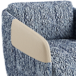 Дизайнерское Кресло William с кожаными подлокотниками  варинант исполнения - 3 | Loft Concept в Воронеже