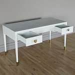 Письменный стол Elsa Dreams White Шпон дерево с двумя ящиками варинант исполнения - 3 | Loft Concept в Воронеже