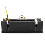 Настольный письменный набор из белого мрамора и змеевика Marble Accessory варинант исполнения - 3 | Loft Concept в Воронеже