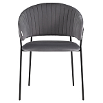 Стул в велюре серого цвета Horizon варинант исполнения - 2 | Loft Concept в Воронеже