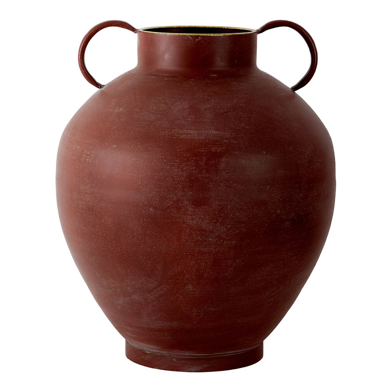 Ваза бордовая с 2-мя фактурными ручками Vase Burgundy Glaze Бордовый в Воронеже | Loft Concept 
