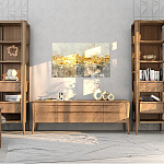 Витрина левая из массива дуба с 5-ю полками и 2-мя ящиками Tasteful Furniture варинант исполнения - 2 | Loft Concept в Воронеже