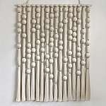 Панно на стену из хлопковых нитей White Morse Wall Hanging  варинант исполнения - 4 | Loft Concept в Воронеже