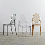 Прозрачный стул с серым оттенком LOUIS GHOST CHAIR варинант исполнения - 8 | Loft Concept в Воронеже