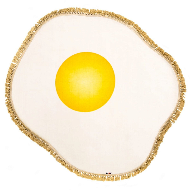 Ковер Seletti Rug Egg Желтый Белый в Воронеже | Loft Concept 