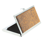 Визитница карманная металлическая с накладкой из натурального камня Яшма Stone Business Card Holders варинант исполнения - 2 | Loft Concept в Воронеже