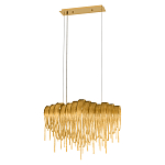 Люстра подвесная с металлическими цепочками и изогнутыми металлическими дугами 72 см Atlantis Chain варинант исполнения - 12 | Loft Concept в Воронеже