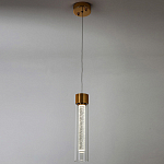 Подвесной светильник золото Sparkling Bubbles Tube Gold Hanging Lamp варинант исполнения - 3 | Loft Concept в Воронеже