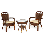 Комплект террасный из ротанга Eloise коричневый варинант исполнения - 1 | Loft Concept в Воронеже