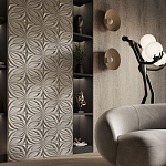 Гипсовая 3D панель с принтографией PM-37 варинант исполнения - 1 | Loft Concept в Воронеже