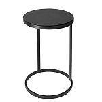 Кофейный столик круглый чёрный Compact Loft варинант исполнения - 2 | Loft Concept в Воронеже