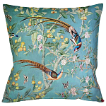 Подушка декоративная с изображением птиц в саду Chinoiserie Birds in a Tree Cushion варинант исполнения - 1 | Loft Concept в Воронеже