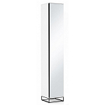 Шкаф-пенал белый с зеркальной дверцей Strict Lines варинант исполнения - 1 | Loft Concept в Воронеже