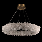 Люстра кольцевая из натурального горного хрусталя Harmonious Crystal Circles варинант исполнения - 2 | Loft Concept в Воронеже