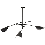 Потолочный светильник с подвижными плафонами Aracea Black Ceiling Lamp варинант исполнения - 1 | Loft Concept в Воронеже