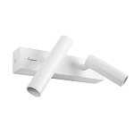 Бра с двумя цилиндрическими повортными спотами белого цвета Trumpet tube варинант исполнения - 2 | Loft Concept в Воронеже