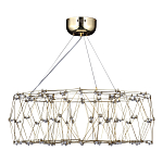 Люстра с тонкой металлической конструкцией цвета золото Quasar варинант исполнения - 4 | Loft Concept в Воронеже