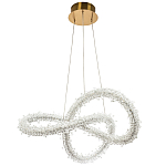 Фигурная люстра с хрустальным декором Gilbertine Crystal Curly Ring Chandelier варинант исполнения - 2 | Loft Concept в Воронеже