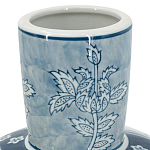 Ваза с голубым цветочным рисунком 43 см Blue & White Ornament варинант исполнения - 3 | Loft Concept в Воронеже