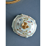 Шкатулка голубого цвета с рисунком и состаренным эффектом Eden Garden варинант исполнения - 5 | Loft Concept в Воронеже