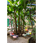 Дизайнерское разноцветное кресло на металлическом каркасе с подставкой для ног Poltronova Plasma Armchair варинант исполнения - 10 | Loft Concept в Воронеже