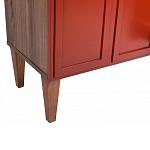 ТВ-тумба красная из массива бука с 2-мя дверками и ящиком Wenge Light варинант исполнения - 6 | Loft Concept в Воронеже