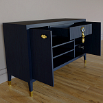 Комод-буфет Elsa Dreams Blue с открытыми полками   варинант исполнения - 6 | Loft Concept в Воронеже