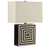 Настольная лампа с квадратным основанием и прямоугольным абажуром Neat Lines варинант исполнения - 4 | Loft Concept в Воронеже