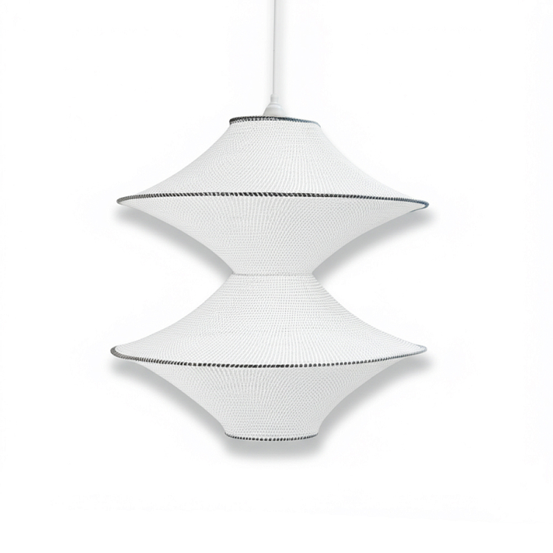 Подвесной вязаный белый светильник «Звезда Востока 02» Белый в Воронеже | Loft Concept 