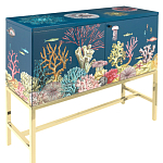 Буфет ручная роспись в морском стиле Cabinet Fondo Marino  варинант исполнения - 1 | Loft Concept в Воронеже