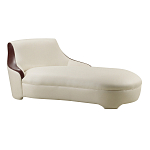 Премиальная кушетка с вставками из кожи Holland варинант исполнения - 1 | Loft Concept в Воронеже