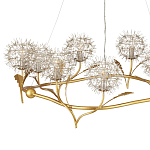 Люстра круглая с декором в виде цветков одуванчика Hanging Dandelion варинант исполнения - 2 | Loft Concept в Воронеже