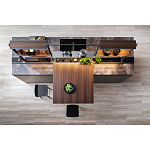 Кухонный гарнитур из камня и дерева SISTEMA XY Dada Engenereed Kitchen варинант исполнения - 2 | Loft Concept в Воронеже