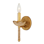 Бра из кованого железа с отделкой плетеной веревкой и сусальным золотом Parisian Style варинант исполнения - 3 | Loft Concept в Воронеже