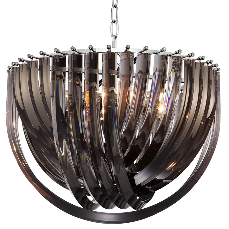 Люстра Chandelier Murano Smoke 50 Дымчатый (Smoke) Никель Люстра Chandelier Murano Smoke 50 Дымчатый (Smoke) Никель в Воронеже | Loft Concept
