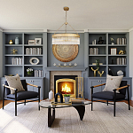 Люстра подвесная круглая со стеклянными трубками Nembus варинант исполнения - 5 | Loft Concept в Воронеже