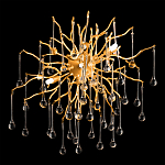 Бра с лучеобразным основанием и подвесками из прозрачного стекла в виде длинных капель Droplet Chandelier варинант исполнения - 2 | Loft Concept в Воронеже