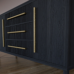 Буфет Primo с тремя ящиками и двумя фасадами Черный дуб варинант исполнения - 7 | Loft Concept в Воронеже