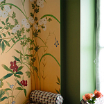 Обои ручная роспись Four Seasons Original colourway on painted Xuan paper with gold ombre варинант исполнения - 2 | Loft Concept в Воронеже