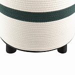 Пуф с плетеной светло-бежевой обивкой Serene Holidays варинант исполнения - 3 | Loft Concept в Воронеже